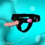 LeLuv 6.5 Male Hollow Vibrating Strap On SO-010