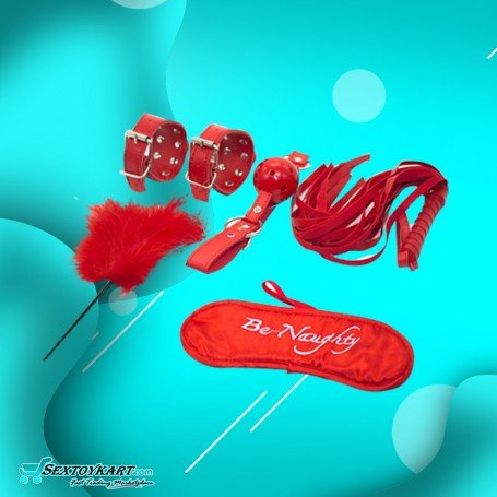BDSM SEX KIT Bracelet+Whip+Goggles+Feather+Mouth Ball GagBDSM-001