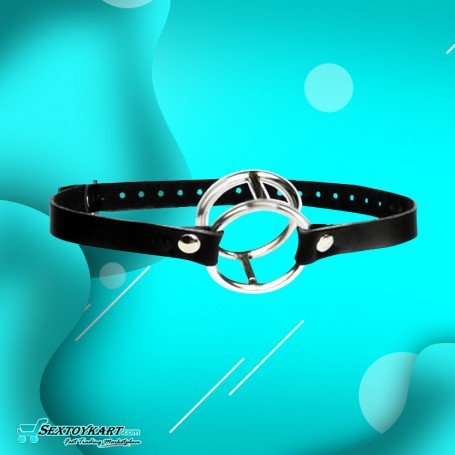 Double Metal Ring Gag for Him & Her BDSM-003
