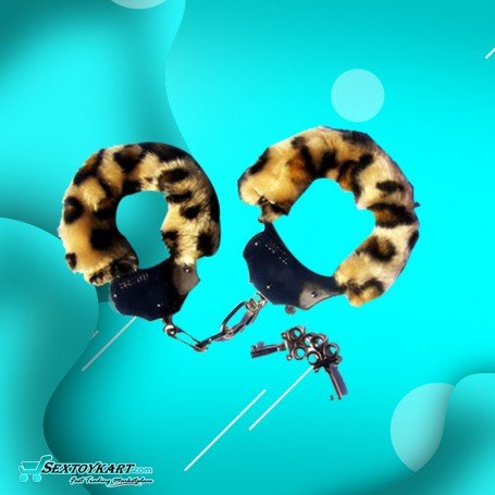 Fetish Fantasy Furry Cuffs in Leopard BDSM-005