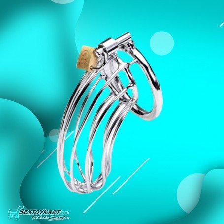 Stainless Steel Iron Wire Male Chastity Lock BDSM-016