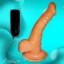 Whoppers Curved Vibrating Suction Cup Realistic Vibrator RSV-078