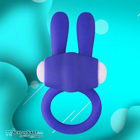 Kingfansion Mini Vibrating Rabbit Cock Ring (Blue) CR-017