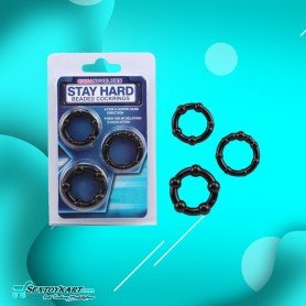 Stay Hard Beaded Cockrings CR-020