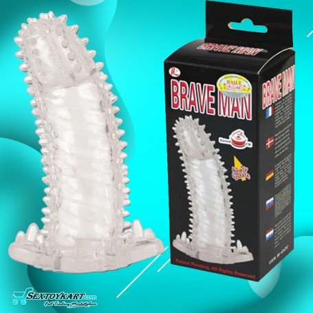 BRAVE MAN Crystal Penis Extension Sleeve PES-024