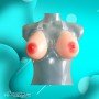 Silicone Breast 550 gms/pair with Transperant Bra SBP-001