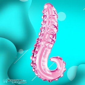 Kiss of Tongue Crystal Glass Dildo Anal Toy GD-002