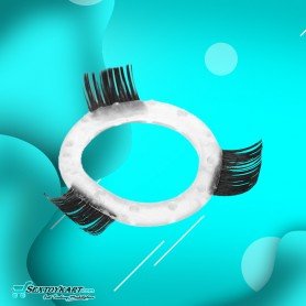 Transparent Hair Finger Fun Function Cock Ring CR-009